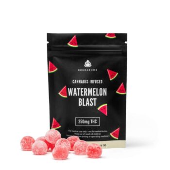 KAMIKAZI IMG WATERMELON BLAST GUMMIES.JPG 105 2 350x350 - Buudabomb - 250MG THC Gummies