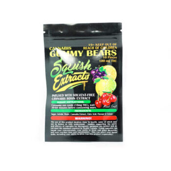 Squish Gummy Bears 350x350 - Gummy Bears 100mg THC (Squish Extracts)