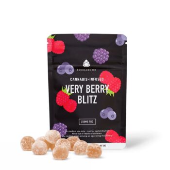 KAMIKAZI IMG VERY BERRY GUMMIES.JPEG 768 2 350x350 - Buudabomb - 250MG THC Gummies