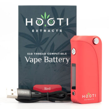 Hooti 510 Vape Battery Red 2 350x350 - 510 Thread Battery (Hooti Extracts)