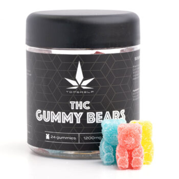 TopShelf Sour Gummy Bears 1200MG THC 2 350x350 - Sour Gummy Bears (Top Shelf)