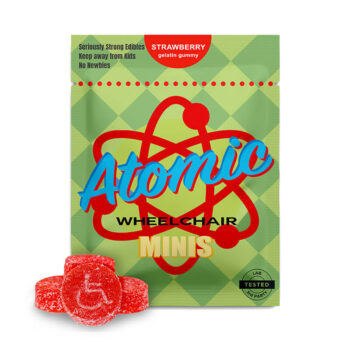 ATW MINI 400 Strawberry 350x350 - 400mg THC Mini Gummies (Atomic Wheelchair)