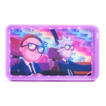 JougeXGlowTray LED Rolling Tray Rick Morty Purple 2 350x350 - LED Rolling Tray