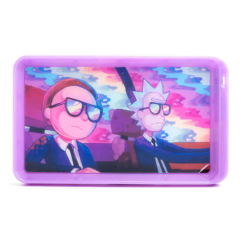 JougeXGlowTray LED Rolling Tray Rick Morty Purple 350x350 - LED Rolling Tray