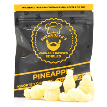 SugarJacks Assorted THC Gummies Pineapple 200MG 350x350 - 200mg THC Assorted Gummies (Sugar Jack’s)