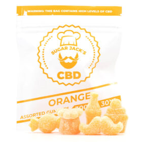 SugarJacks Assorted CBD Gummies Orange 300MG 280x280 - 300mg CBD Assorted Orange Gummies (Sugar Jack’s)