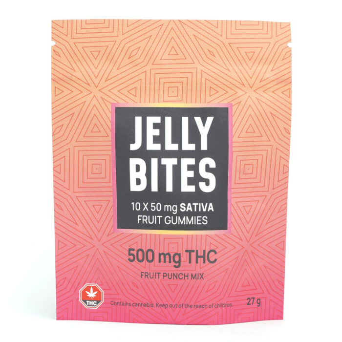 JellyBites Fruit Punch Sativa 500MG THC 700x700 - 500mg THC Sativa Fruit Punch Mix Gummies (Jelly Bites)
