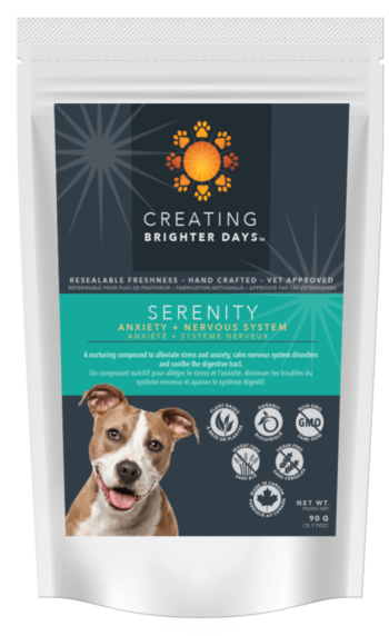 creating brighter days serenity 350x572 - Serenity Anxiety + Nervous System Pet Treats (Creating Brighter Days)