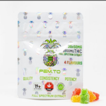 image 1 350x350 - Pineapple Express Meds - 1000mg Full Spectrum Edible