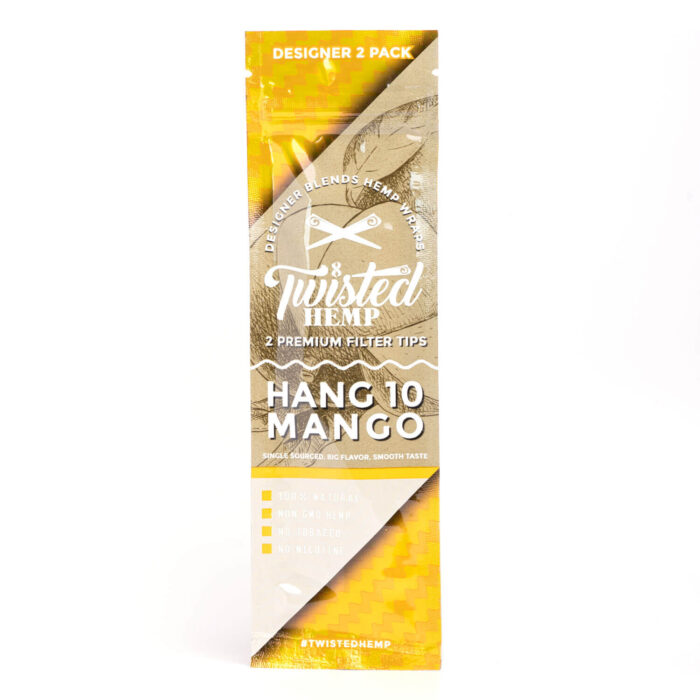 TwistedHemp Hemp Wraps Hang10 Mango 700x700 - Blunt Wraps (Twisted Hemp)