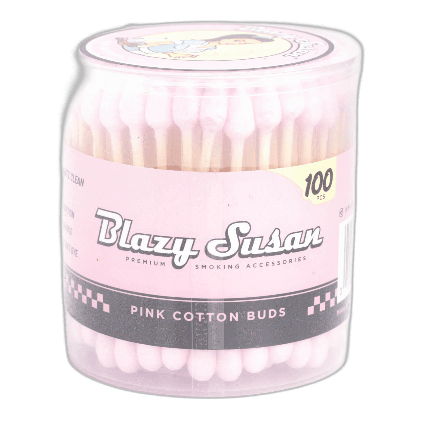 BlazySusan Pink Cotton Buds