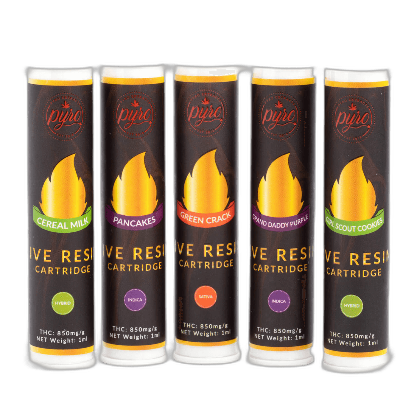 Pyro Live Resin Cartridges 1ml Bundle