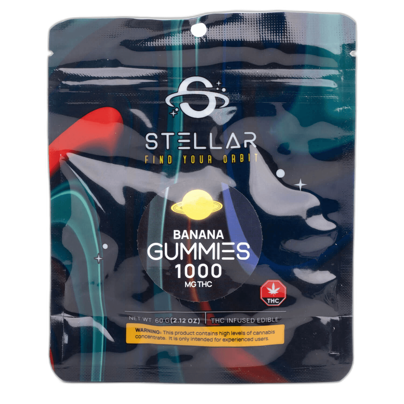 Stellar THC Infused Gummies Banana 1000MG
