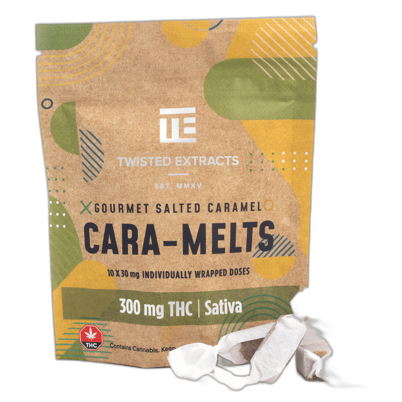 Twisted Extracts Caramelts 300MG Sativa
