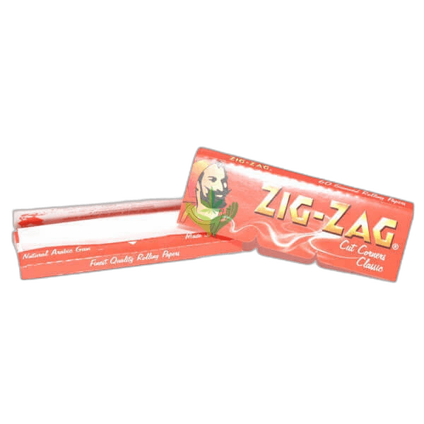 zig zag red cut corners