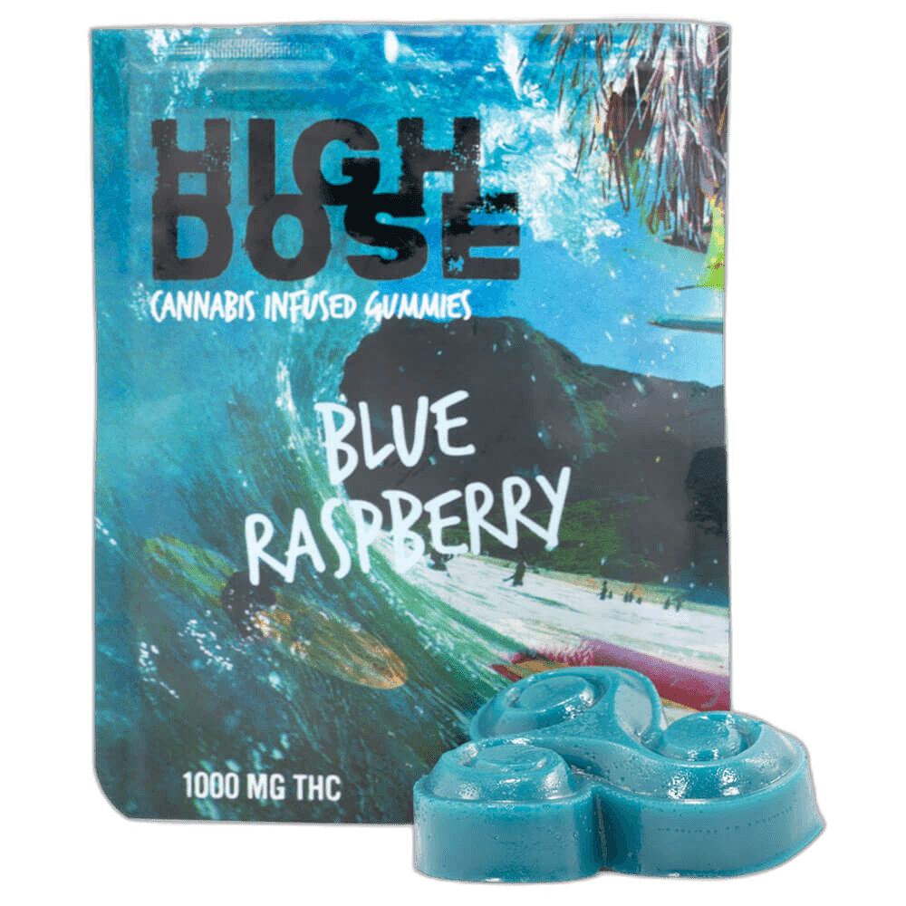 HighDose 1000MG Gummie Blue Raspberry