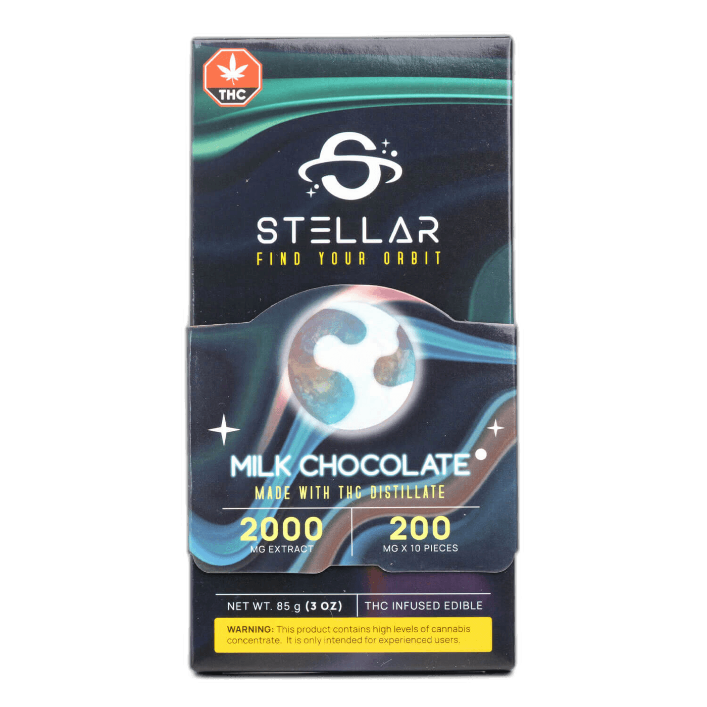 Stellar Milk Chocolate Bar 2000mg