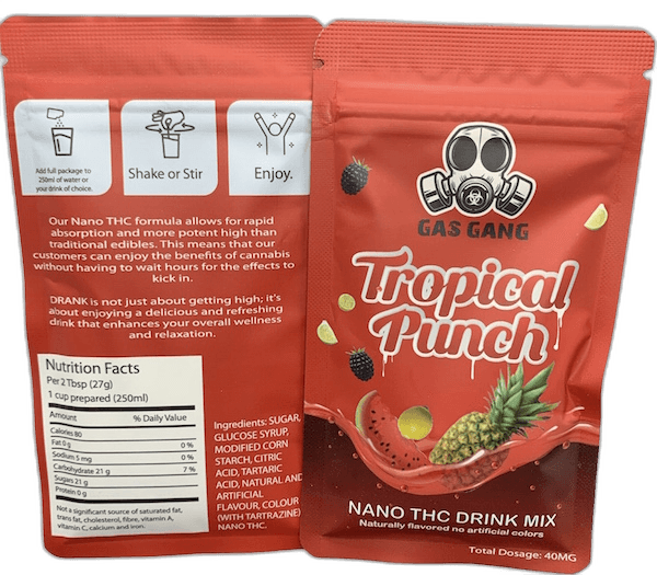 Gas Gang THC Drink Powder - Tropical Punch