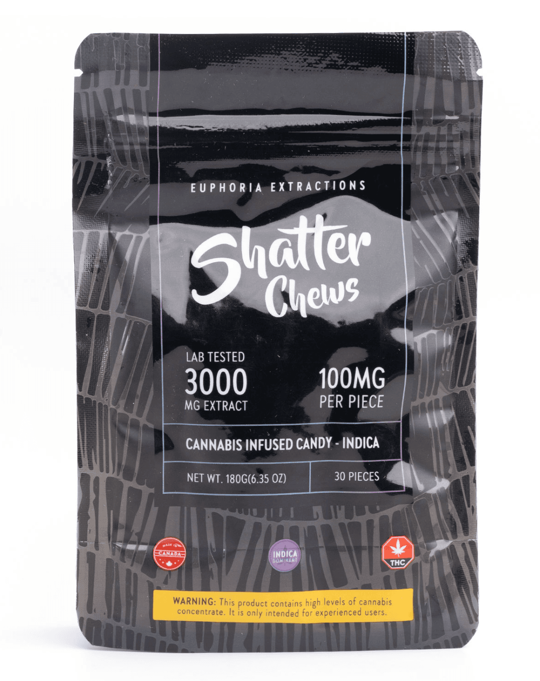 Euphoria Shatter Chews 3000mg Sativa