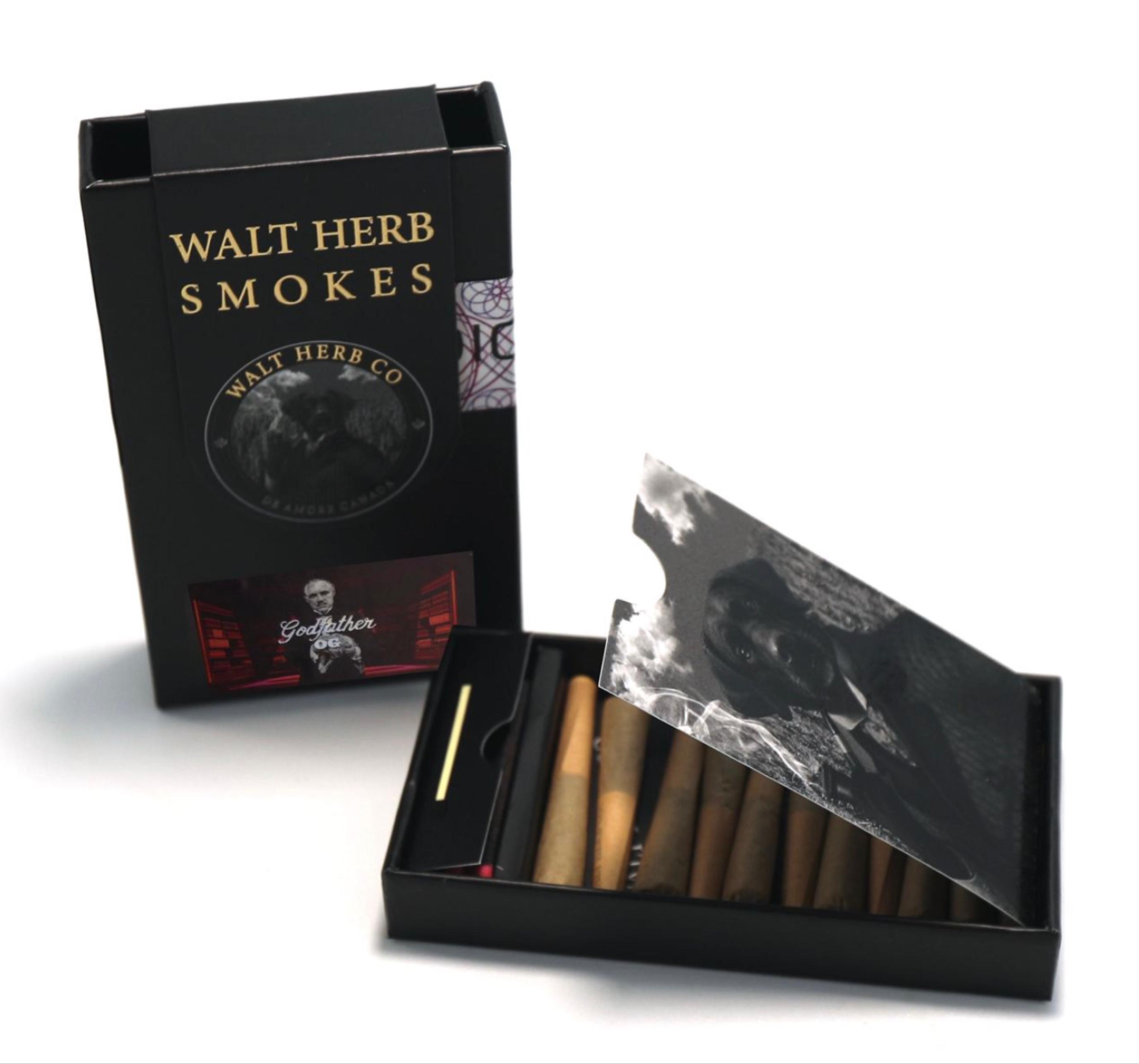 Waltz herb co Hybrid 7.2g prerolls pack infused with hash