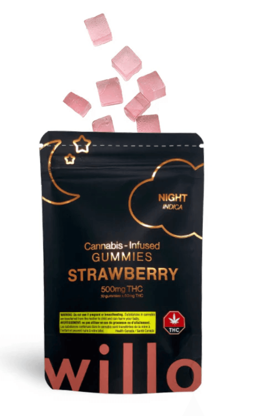 Willo 500mg THC Gummies – Strawberry