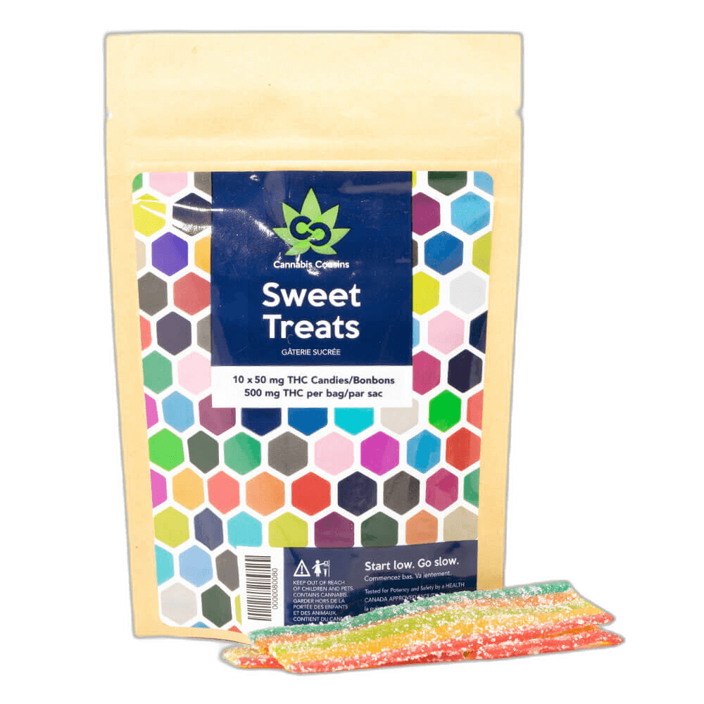 CannabisCousins Sweet Treats Rainbow Strips 500MG THC