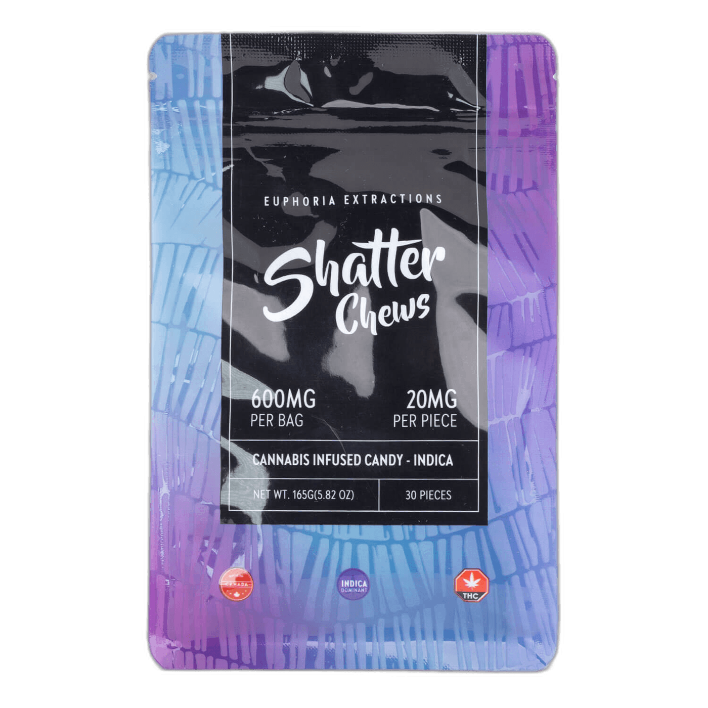 EuphoriaExtractions Indica Shatter Chews 600MG THC