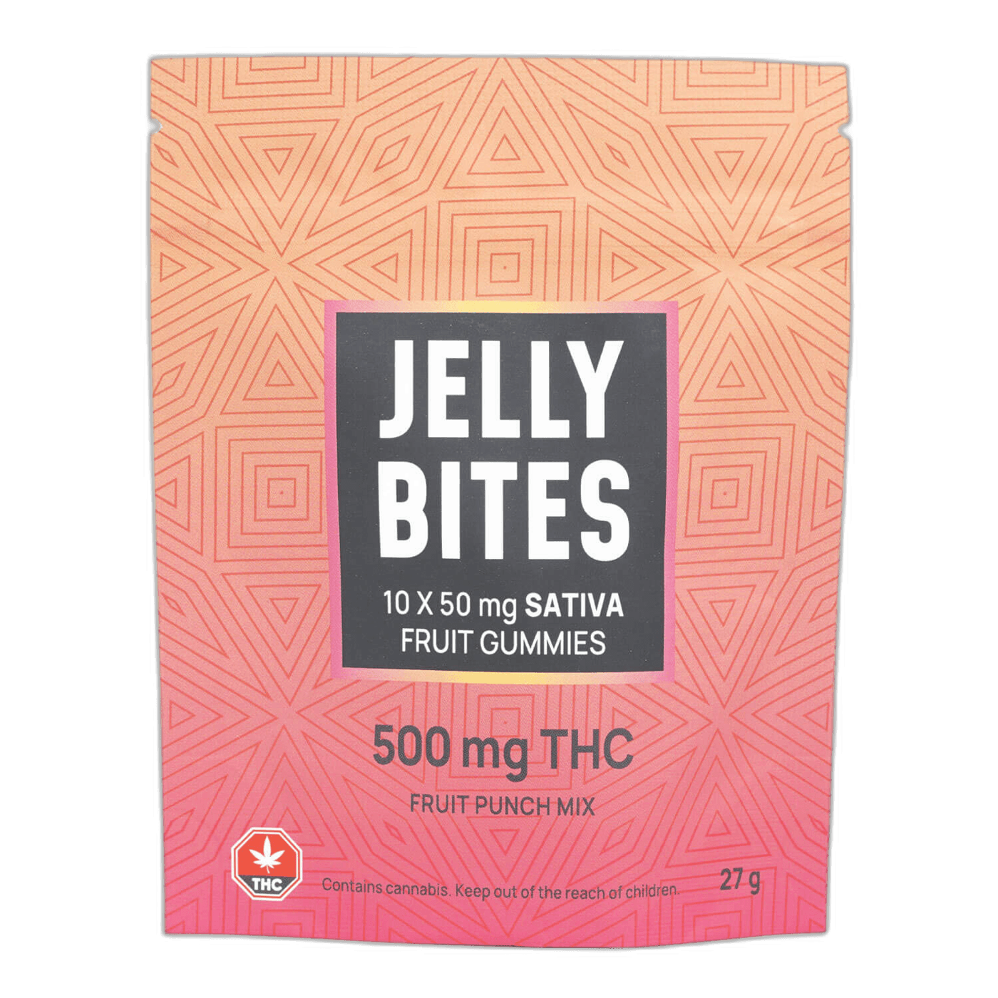 JellyBites Fruit Punch Sativa 500MG THC