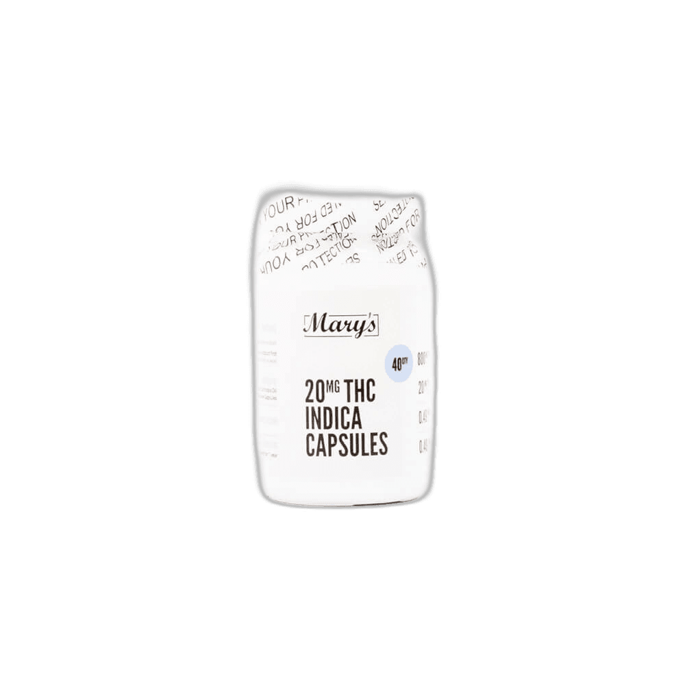 Marys Indica Capsules 20MG THC