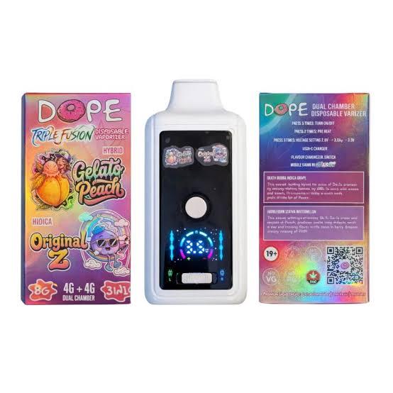 Dope Triple Fusion 8G Vape – Sour Apple & Lemon Pound Cake
