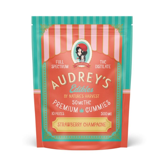 audreys Strawberry 700x700 - Audrey’s 500mg Gummies