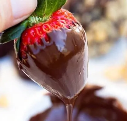 Strawberries and Chocolate with a Cannabis Twist