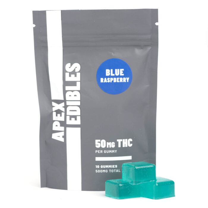 ApexEdibles Blue Raspberry Gummies 500MG THC 2 700x700 - 500mg THC Gummies (Apex Edibles)