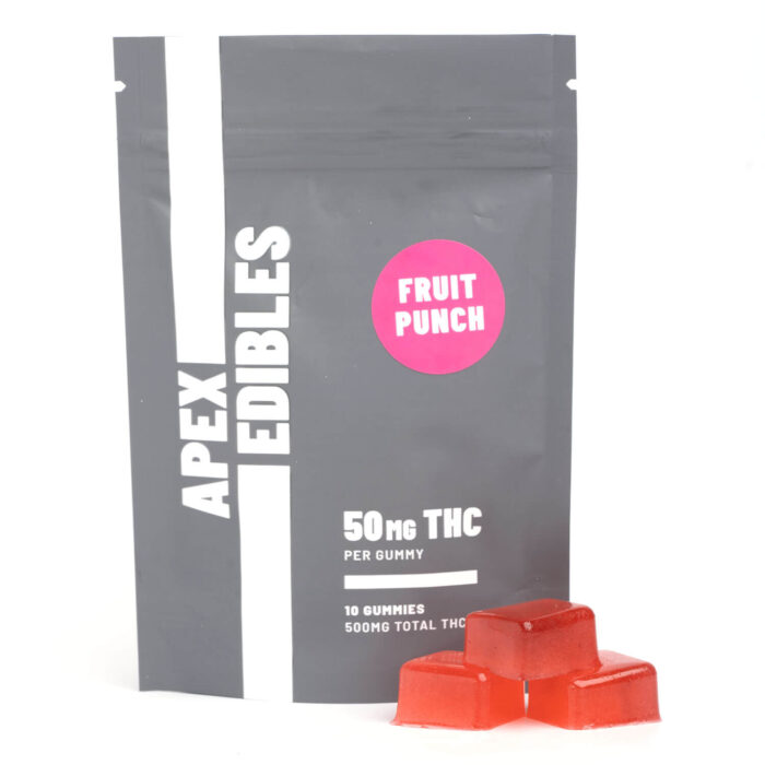 ApexEdibles Fruit Punch Gummies 500MG THC 2 700x700 - 500mg THC Gummies (Apex Edibles)