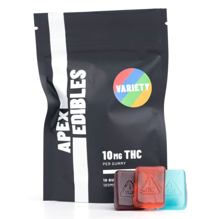 ApexEdibles Variety Gummies 100MG THC 2 700x700 - 100mg THC Gummies (Apex Edibles)