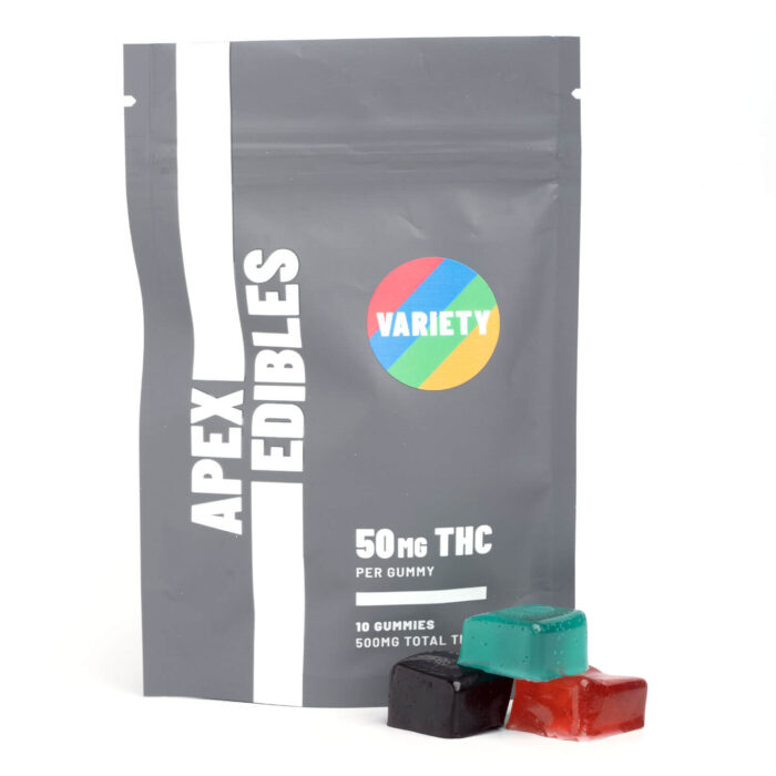 ApexEdibles Variety Gummies 500MG THC 2 700x700 - 500mg THC Gummies (Apex Edibles)