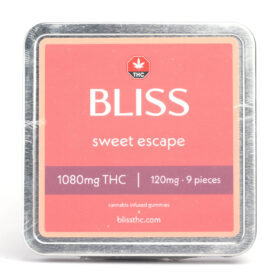 Bliss Cannabis Infused Gummies 1080MG THC Sweet Escape 280x280 - 1080mg THC Sweet Escape Gummies (Bliss Edibles)