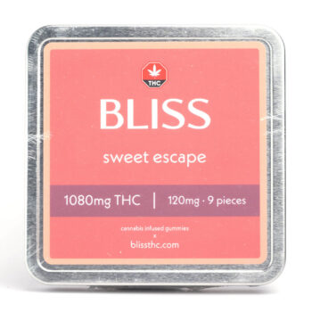 Bliss Cannabis Infused Gummies 1080MG THC Sweet Escape 350x350 - 1080mg THC Sweet Escape Gummies (Bliss Edibles)