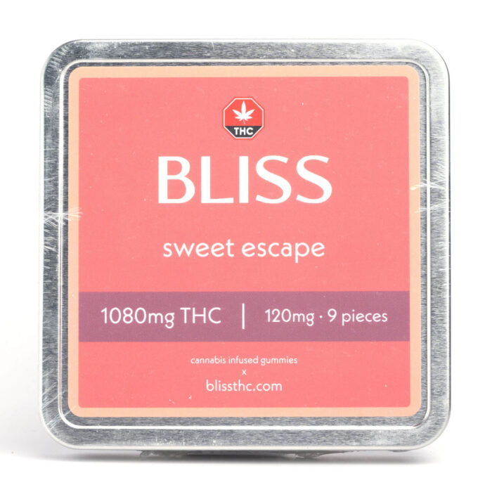 Bliss Cannabis Infused Gummies 1080MG THC Sweet Escape 700x700 - 1080mg THC Sweet Escape Gummies (Bliss Edibles)