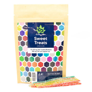 CannabisCousins Sweet Treats Rainbow Strips 500MG THC 350x350 - 500mg THC Rainbow Strips (Cannabis Cousins)
