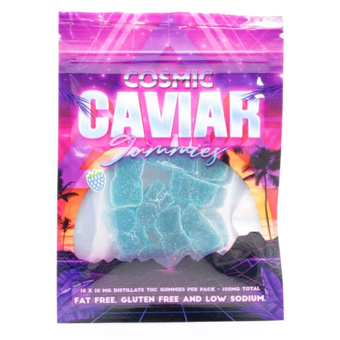 CosmicCaviar Medicated Gummies 100MG Blueberry 700x700 - Cosmic Caviar Gummies (Moonrock Canada)
