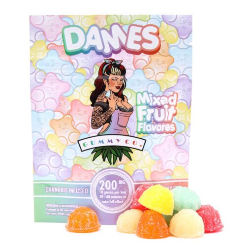 Dames 200MG THC Gummies Mixed Fruit 510x510 - 200mg THC Gummies (Dames)