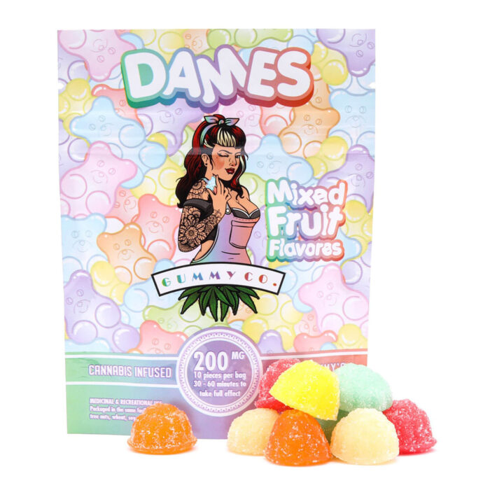 Dames 200MG THC Gummies Mixed Fruit 700x700 - 200mg THC Gummies (Dames)