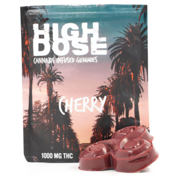 HighDose 1000MG Gummie Cherry 700x700 - 1000mg THC Gummies (High Dose)