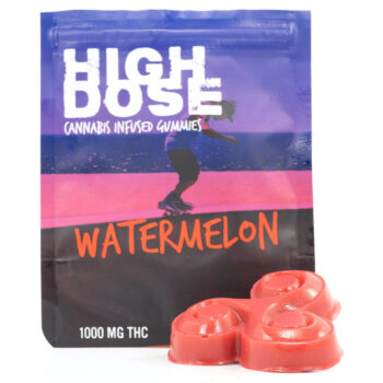 HighDose 1000MG Gummie Watermelon 350x350 - 1000mg THC Gummies (High Dose)