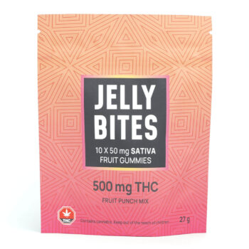 JellyBites Fruit Punch Sativa 500MG THC 350x350 - 500mg THC Sativa Fruit Punch Mix Gummies (Jelly Bites)