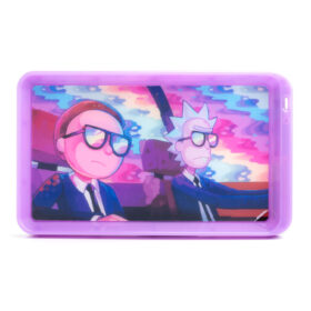 JougeXGlowTray LED Rolling Tray Rick Morty Purple 280x280 - LED Rolling Tray