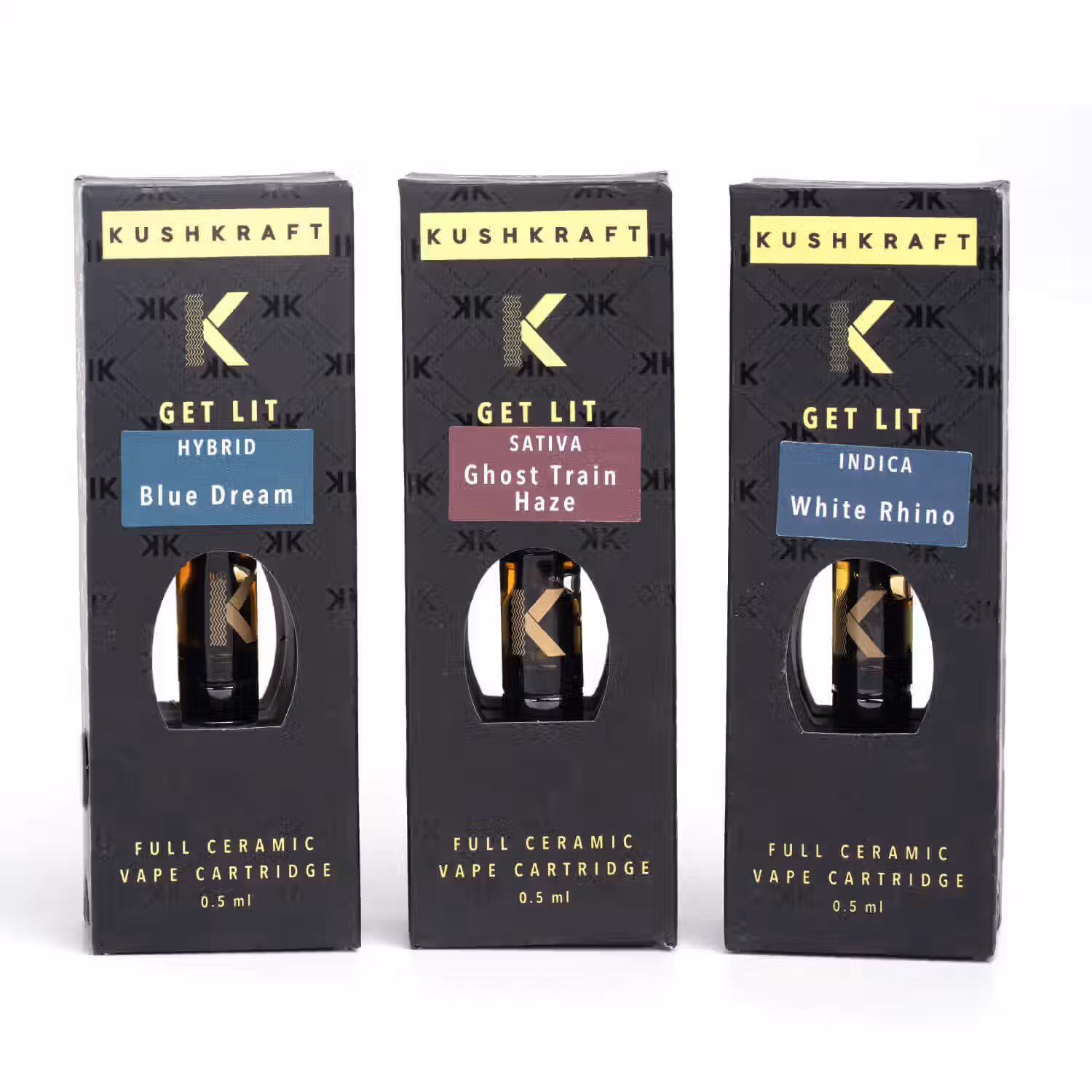 KushKraft Ceramic Vape Cartridge Bundle