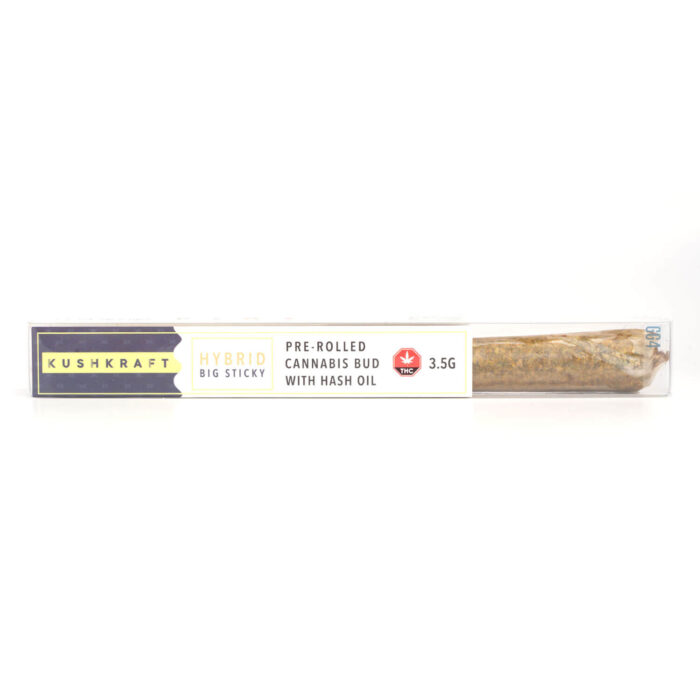 KushKraft Pre Rolled Cannabis Bud With Hash Oil GG4 700x700 - 3.5g Big Sticky Joint (Kush Kraft)