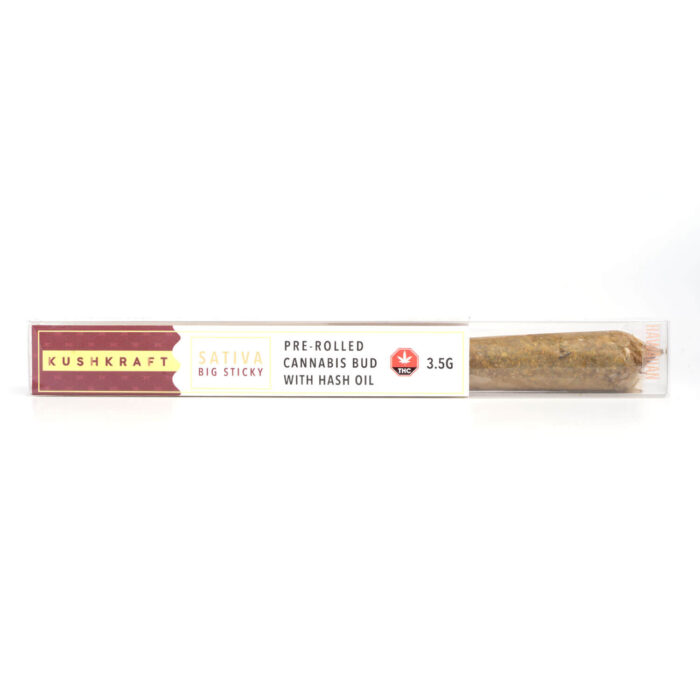 KushKraft Pre Rolled Cannabis Bud With Hash Oil Hawaiian 700x700 - 3.5g Big Sticky Joint (Kush Kraft)